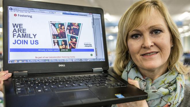 Denise Lacey, fostering and adoption recruitment manager, has helped to launch the new-look website Foster parents sought by county council