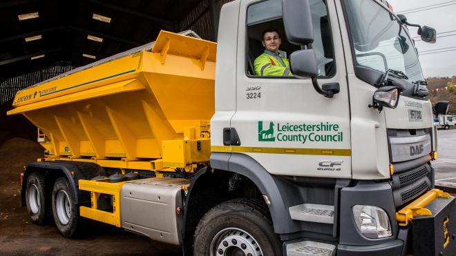 The new gritters will help to treat 47 per cent of the road network New gritters have been added to Leicestershire County Council's fleet
