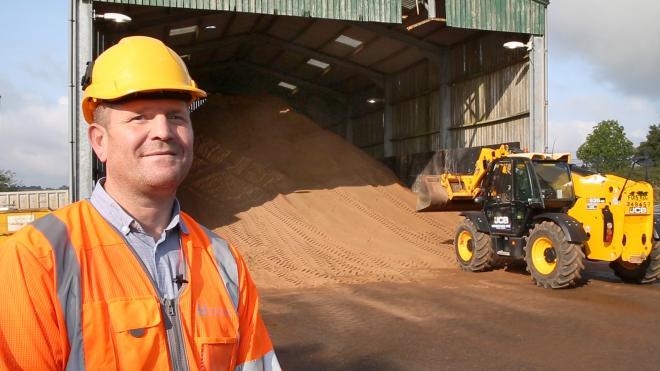 We have been preparing for winter throughout the summer. Pictured is Tom Vesty, highway works manager This year, grit barns are stocked up with 18,500 tonnes of rock salt