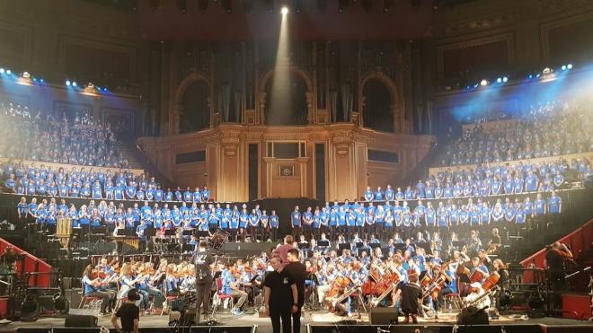 Schoolchildren took part in a prestigious annual concert Students from Leicestershire took to the Royal Albert Hall to perform in an annual concert