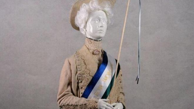 A model of a suffragette