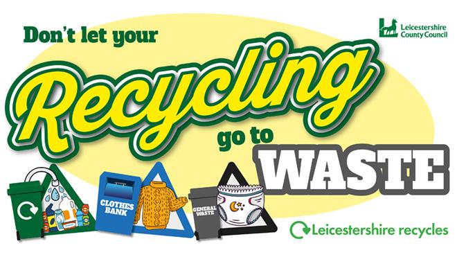 Poster of waste campaign about recycling