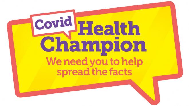 Covid health champions: we need you to help spread the facts