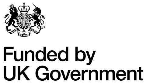 funded by the UK government logo
