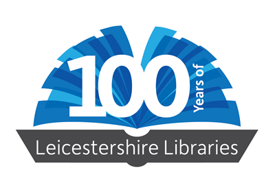 100 Years of Leicestershire Libraries logo