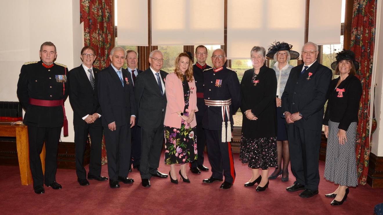 People receiving honours from Lord-Lieutenant Mike Kapur