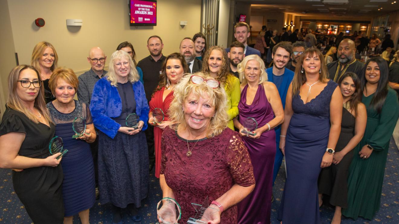 Winners at the Care Professional of the Year event