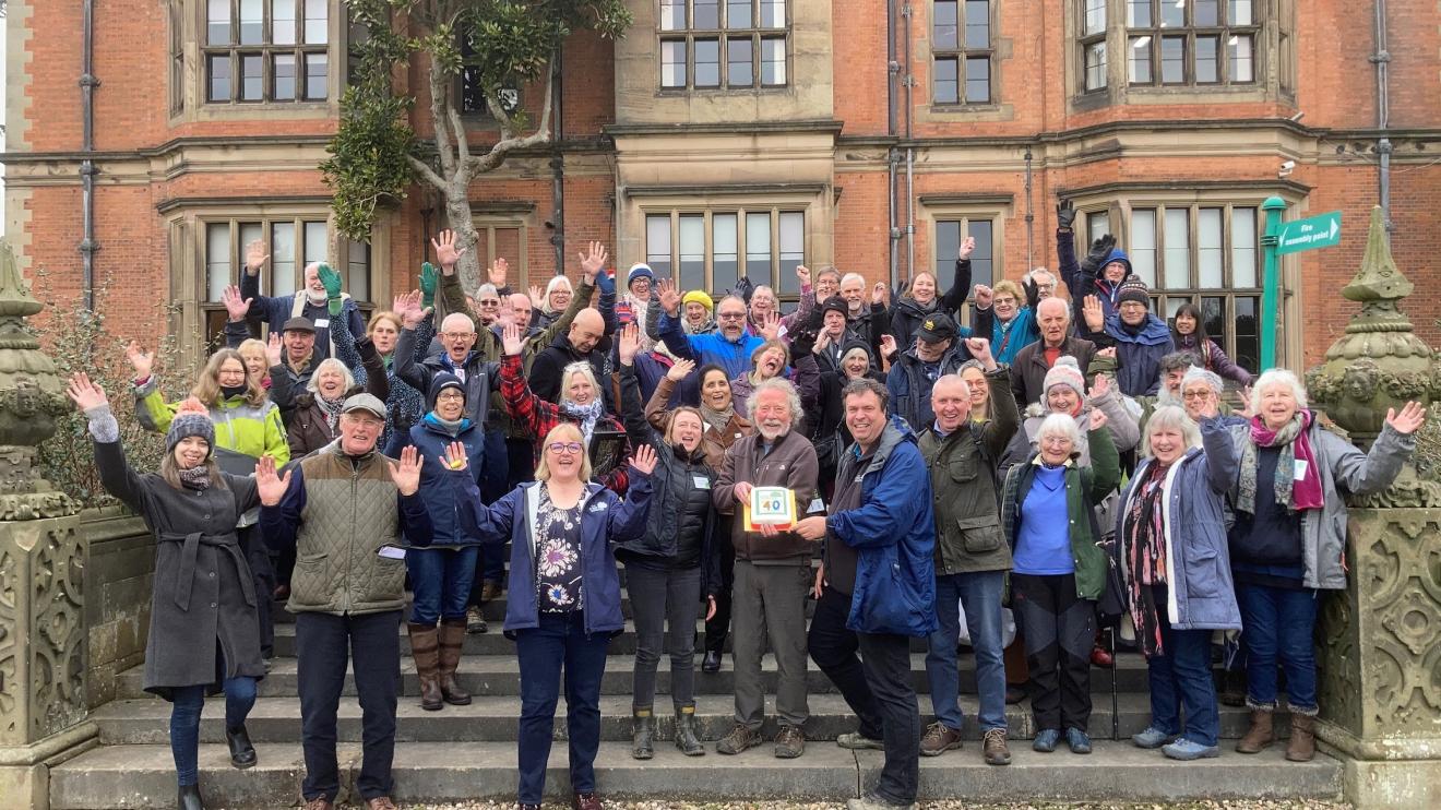 Tree wardens celebrate at Beaumanor Hall - picture credit Archie Miles