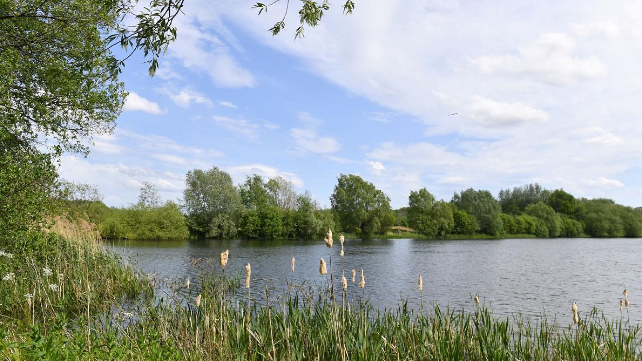 One of the lakes at Watermead (North) country park near Syston