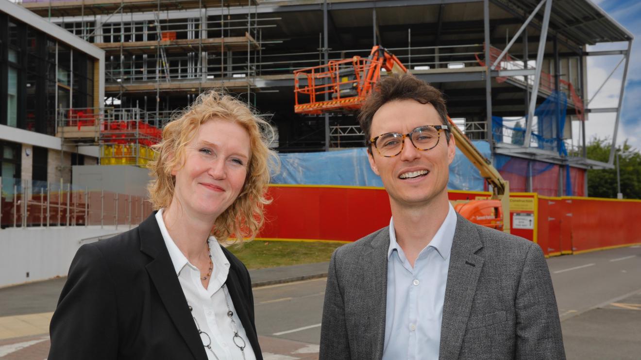 Tom Newman-Taylor, CEO of East Midlands Freeport, with Rachael Quinn, Executive Director of the East Midlands Institute of Technology Tom Newman-Taylor, CEO of East Midlands Freeport, with Rachael Quinn, Executive Director of the East Midlands Institute of Technology