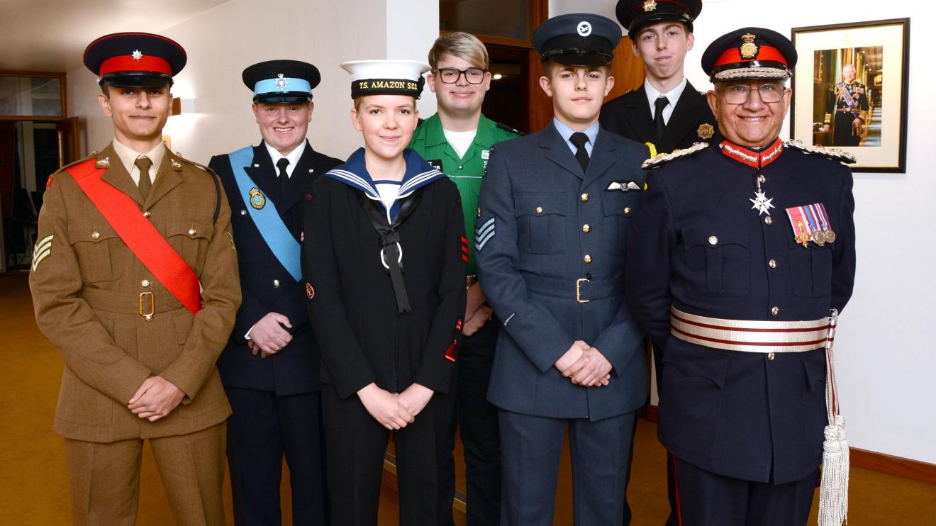 Lord-Lieutenant with his 2024 cadets