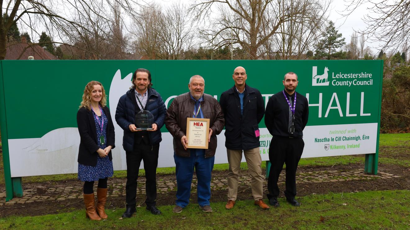 Cllr Ozzy O'Shea with the highways team