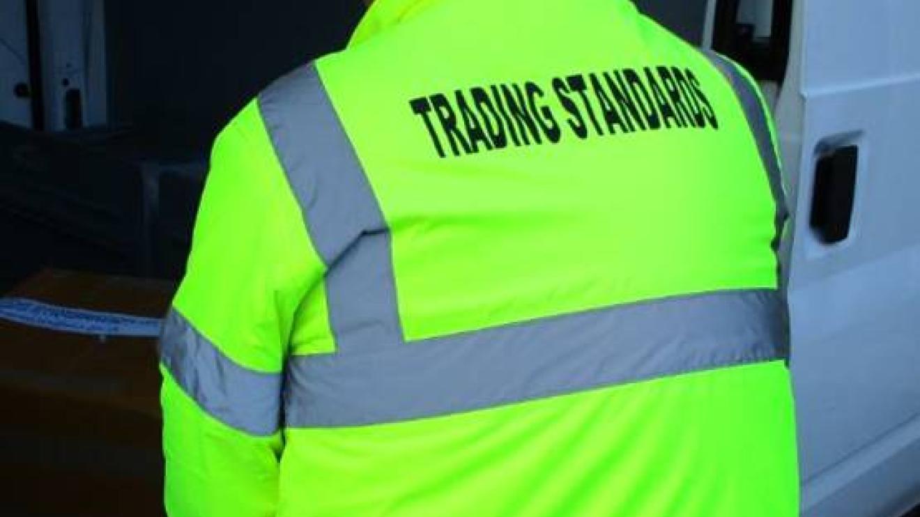 Trading Standards officer in hi-viz