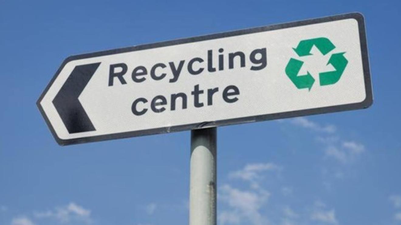 Waste site sign