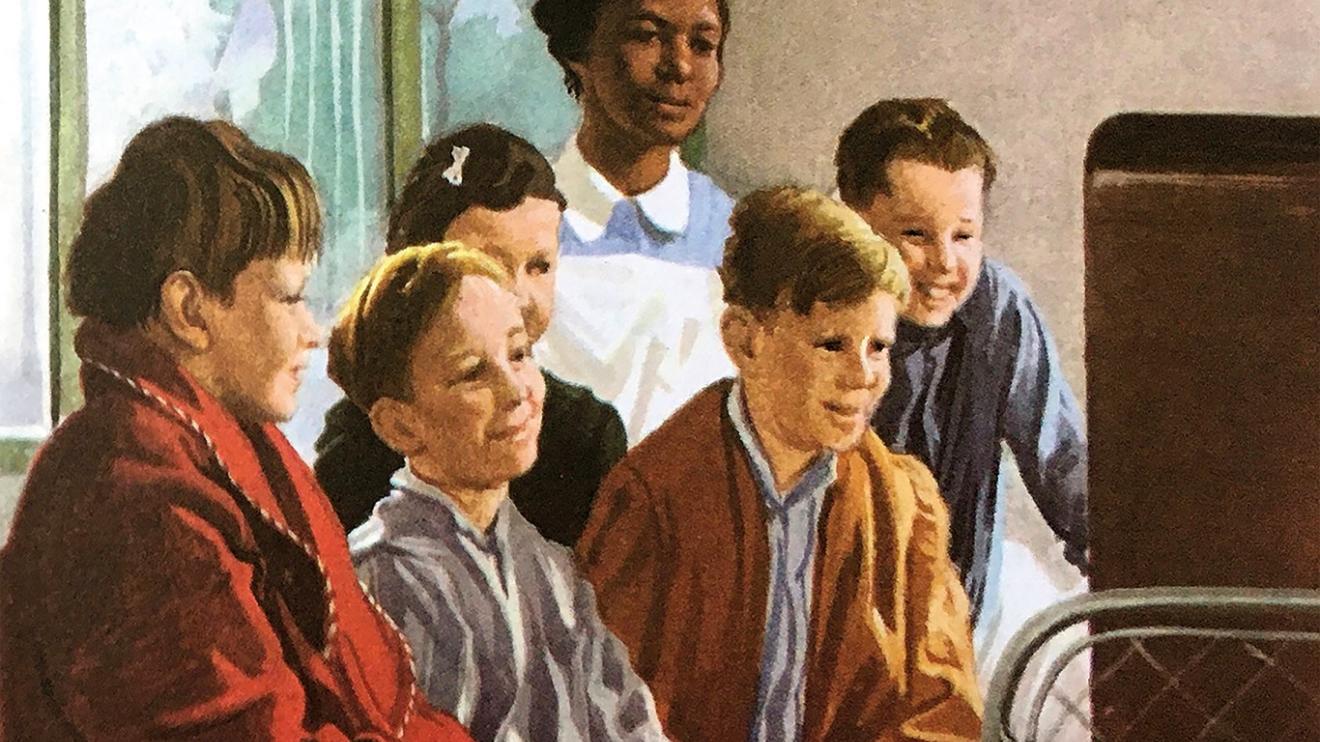 Illustration from Ladybird book, The Nurse. ©Ladybird Books Ltd, 1963 Illustration from Ladybird book, The Nurse. ©Ladybird Books Ltd, 1963