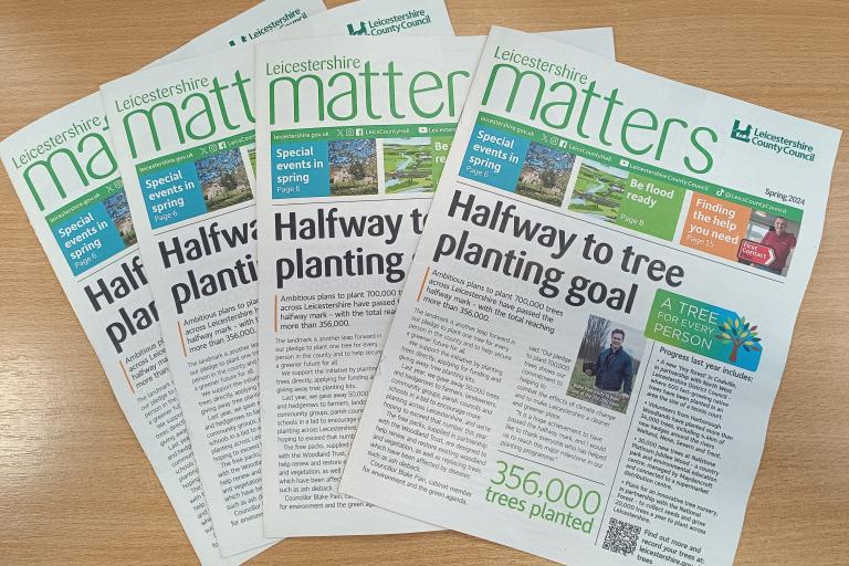 Leicestershire Matters - paper copies of the spring edition