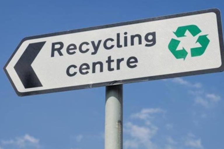 Waste site sign