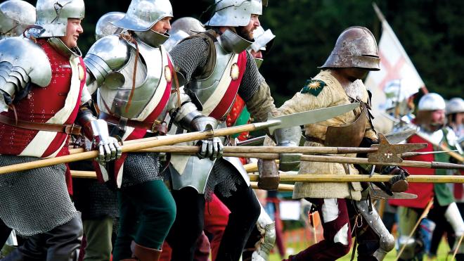 Re-enactors at Bosworth Medieval Festival