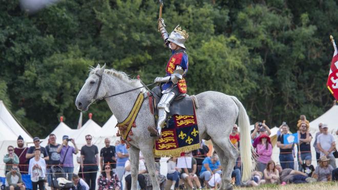 King Richard III at the Bosworth Medieval Festival