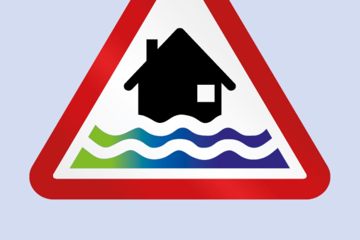 Flooding and drainage icon