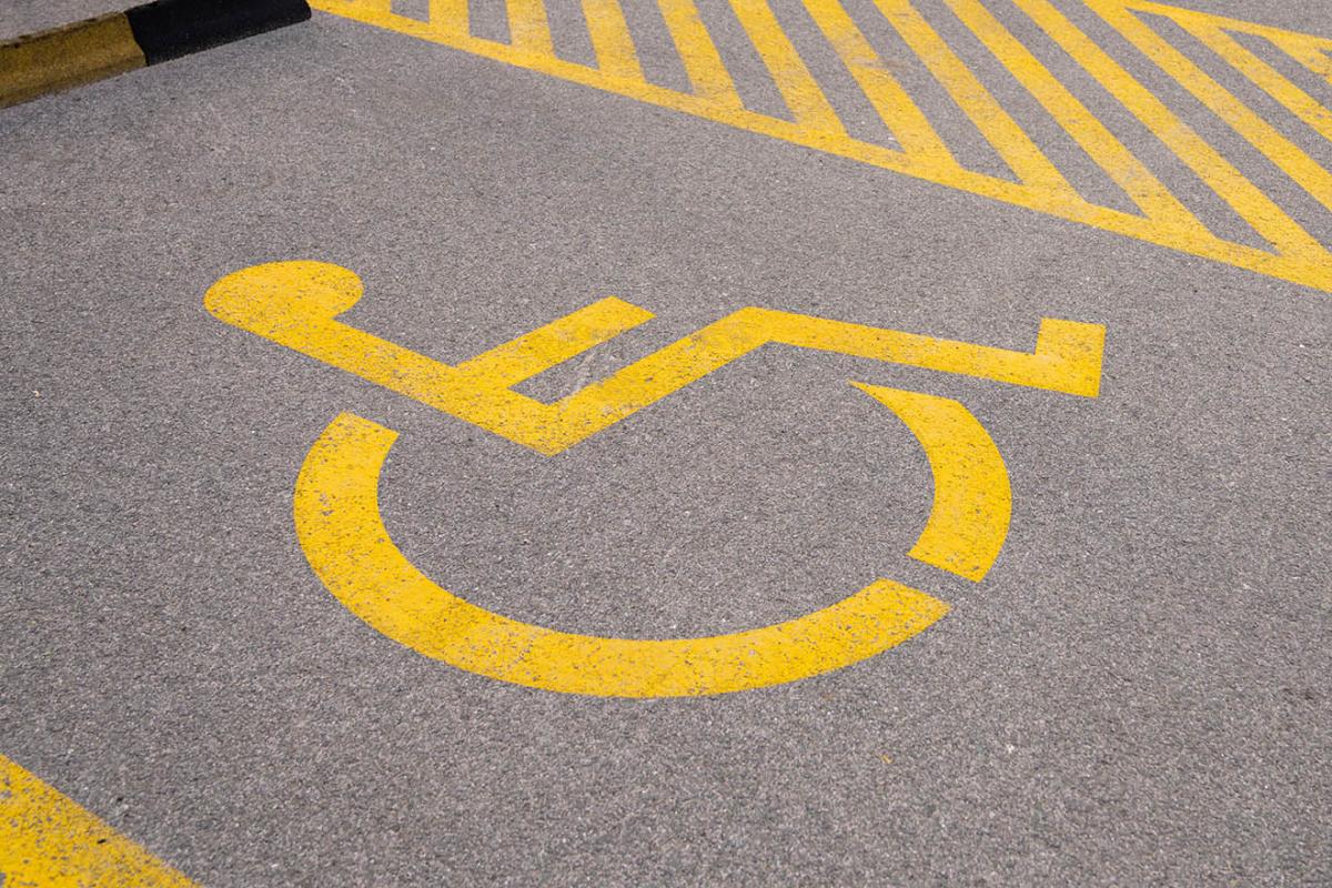 Disabled parking bay