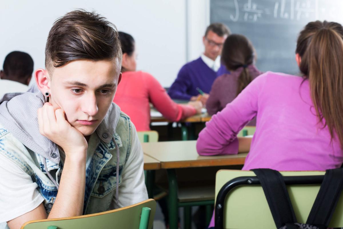 Child feeling left out in classroom