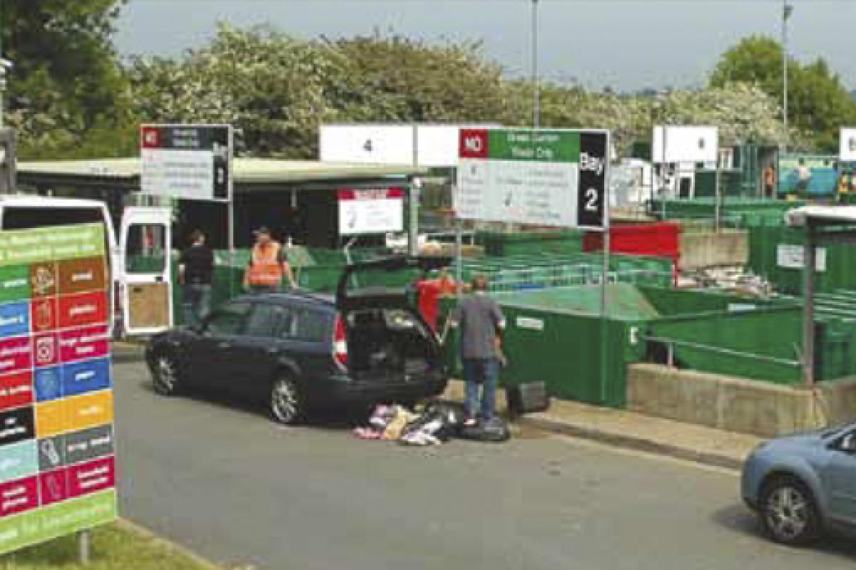 A recycling and household waste site