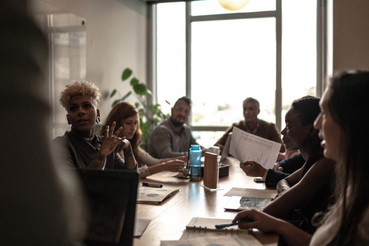 People attending an inclusion forum