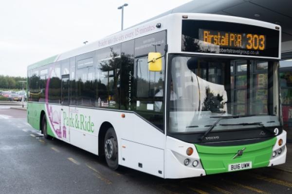a park and ride bus